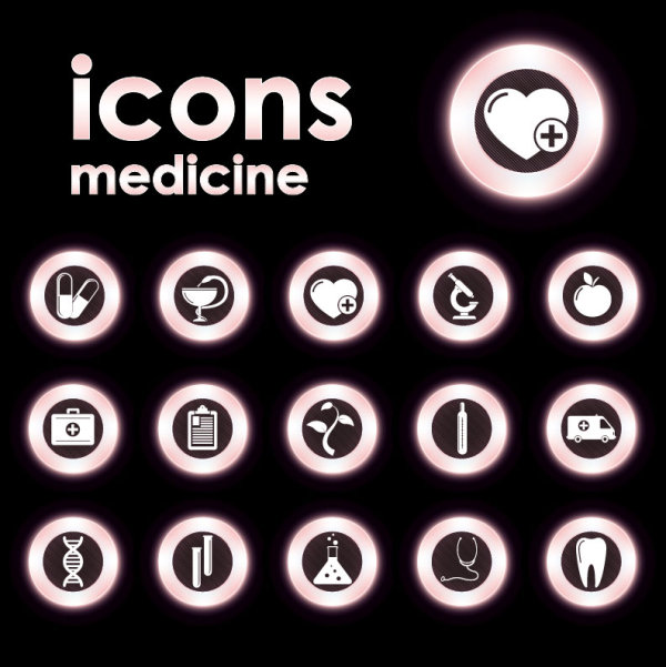 Bright Round icons design vector set 02 round icons icon bright   