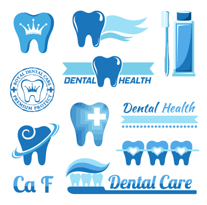 Classic dental logos and labels vector graphics 01 vector graphics logos logo labels label classic   