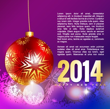 2014 Happy New Year holiday vector background Vector Background new year holiday background   