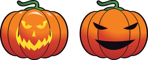 Vector set of halloween pumpkin design material 07 pumpkin material halloween   