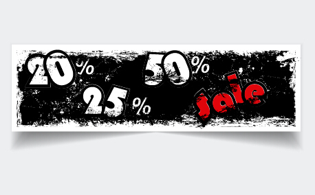 Grunge black friday sale banner vector 02 sale grunge Black friday black banner   