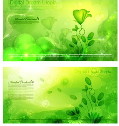 Spring green fantasy background vector spring green fantasy background   