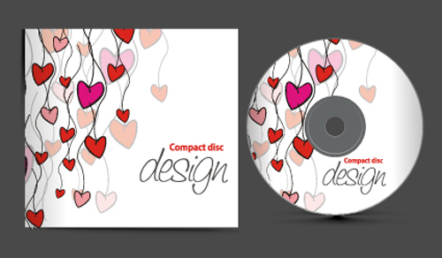 Set of Creative CD cover design vector graphics 02 creative cover cd   