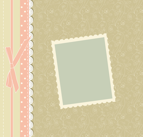 Baby frame backgrounds vector 02 Retro font frame backgrounds background baby   