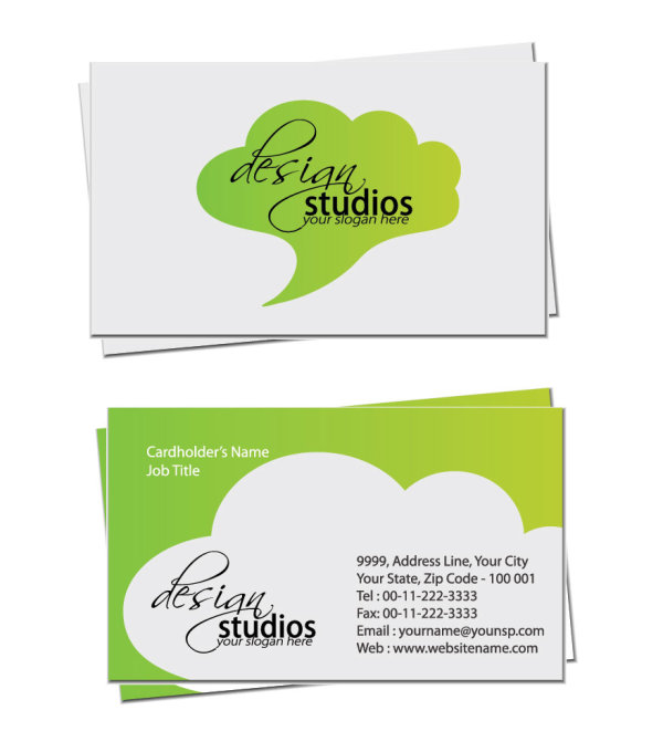 Business card template Complete Set vector 01 business card template business card   