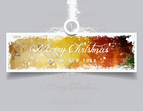 2015 christmas and new year grunge banner 04 new year grunge christmas banner 2015   