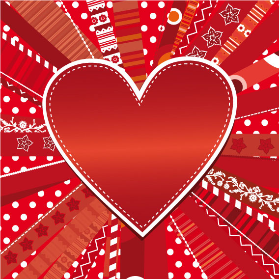 Romantic Heart Greeting Cards background vector set 03 romantic heart greeting cards card   