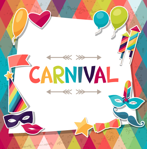 Vector carnival holiday background design 05 holiday carnival background   