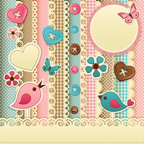 Paper art Baby backgrounds vector 04 paper backgrounds background baby   