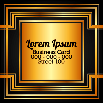 Luxury gold business cards template vector 09 template luxury cards business card business   