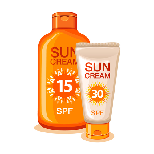 Summer cream protect lotion design vector 10 summer protect lotion cream   