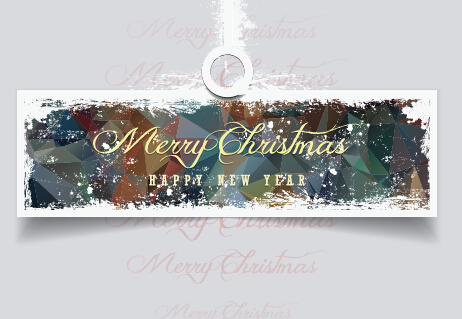 2015 christmas and new year grunge banner 06 new year grunge christmas banner 2015   