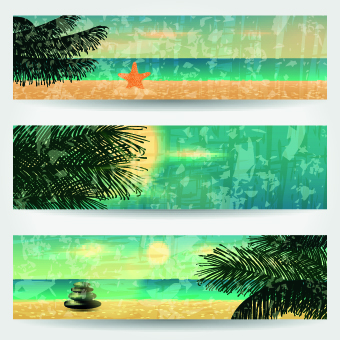 Summer Banners design vector 03 summer banners banner   