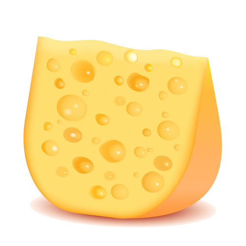 Tasty cheese vector illustration 01 Tasty cheese   