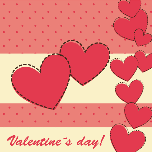 Cute Valentine day card vector Valentine day Valentine cute card   