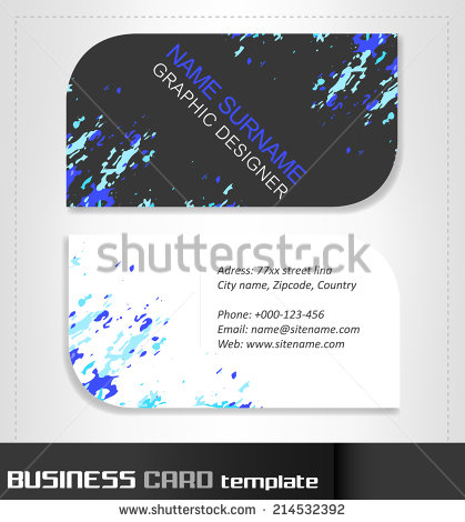 Rounded business cards template vector material 07 template rounded material business cards business   