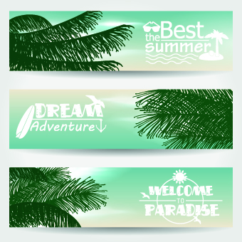 Summer Banners design vector 05 summer banners banner   