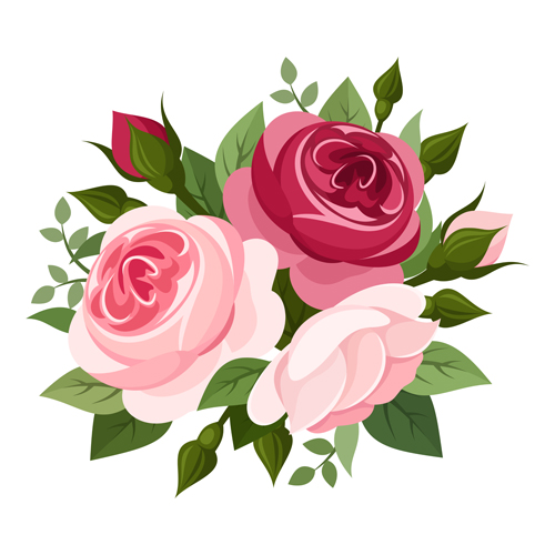 Elegant flowers bouquet vector 03 flowers flower elegant bouquet   