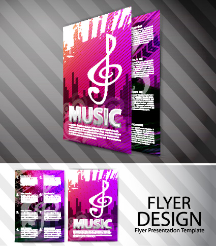 Set of Modern Brochure and Flyer design elements vector 03 modern flyer elements element brochure   