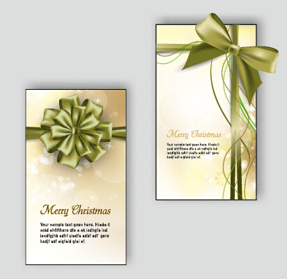 2015 Christmas greeting cards vector set 06 greeting christmas cards 2015   