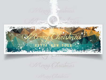 2015 christmas and new year grunge banner 05 new year grunge christmas banner 2015   