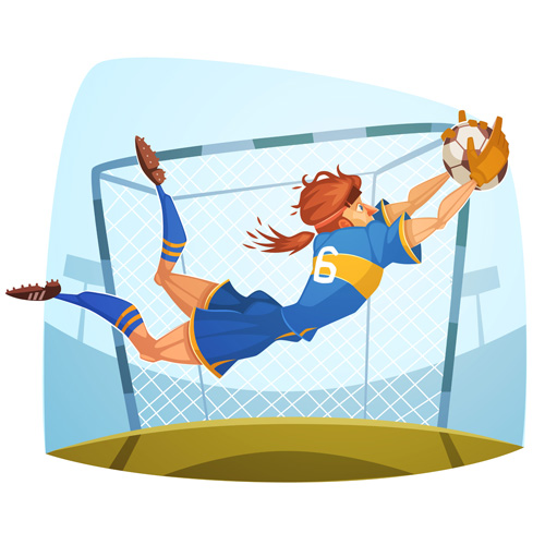 Funny cartoon sporting design vector 02 Sport funny cartoon   