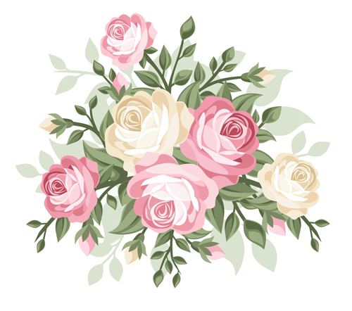 Elegant flowers bouquet vector 01 flowers flower elegant bouquet   