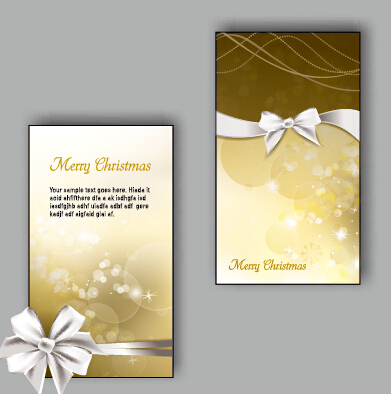 2015 Christmas greeting cards vector set 05 greeting christmas cards 2015   