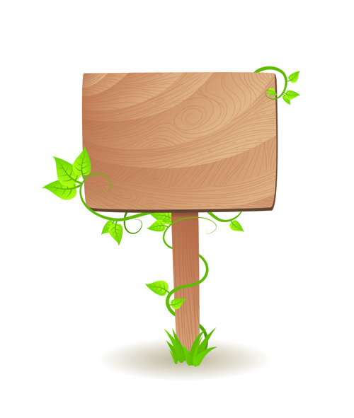 Set of Wooden signs and Indicator board vector graphics 02 wooden wood signs sign indicator board   