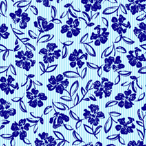 Children seamless pattern with flower vector 06 seamless pattern flower children   