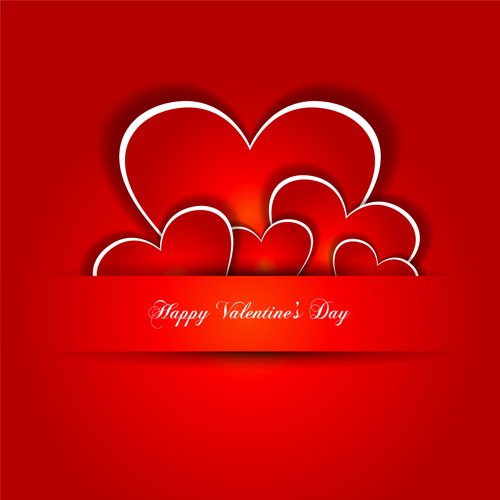 Happy Valentines hearts Illustration vector 02 Valentine illustration hearts heart happy   