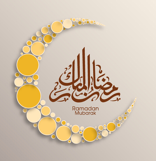 Eid mubarak layered background vector 04 Mubarak layered Eid background   