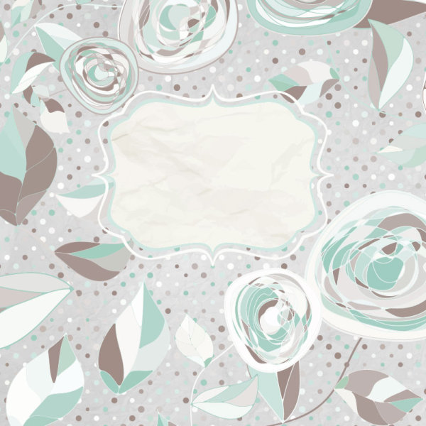 Hand drawn Floral and paper of background vector 01 paper hand drawn floral   