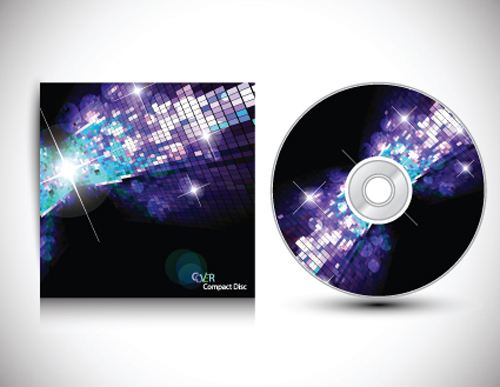 Set of Creative CD cover design vector graphics 06 creative cover cd   