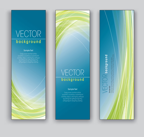 Creative modern banners set vector 01 modern creative banners   