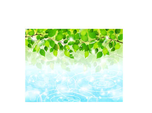 Bubble and tree leaves vector background 04 Vector Background tree leaves leave bubble background   
