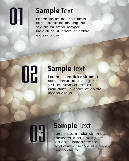 Bumbered business template vectors set 12 template business Bumbered   