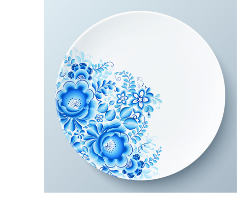 Blue and white porcelain creative design vector 03 white porcelain creative blue   