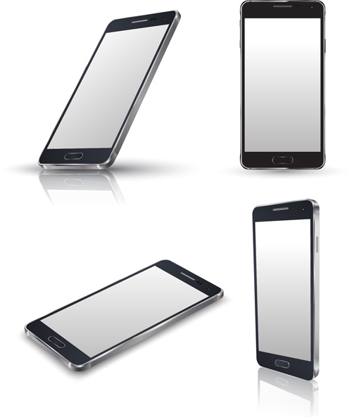 Realistic phone template vector 02 template realistic phone   