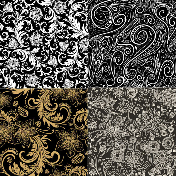 Beautiful shading design elements style shading pattern Line Drawing fashion background   
