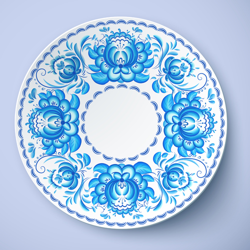 Blue and white porcelain creative design vector 02 white porcelain creative blue   