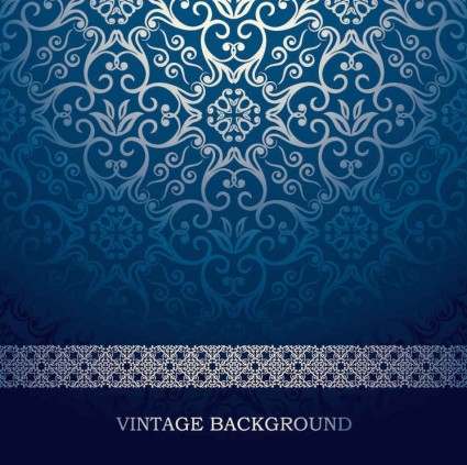 Blue european pattern ornate vector pattern European blue background   