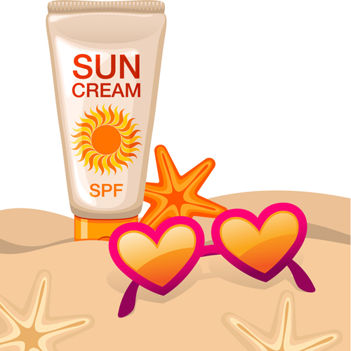 Summer cream protect lotion design vector 08 summer protect lotion cream   