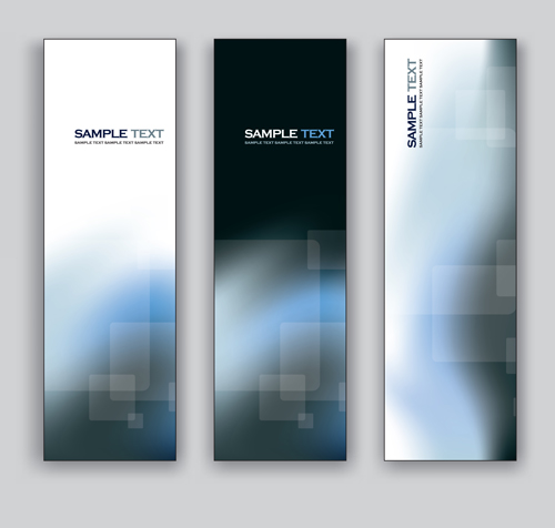 Creative modern banners set vector 06 modern creative banners   