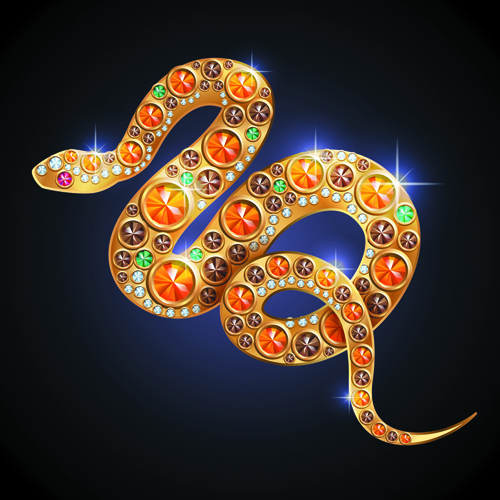 Elements of Jewelry with Animal vector Backgrounds 02 jewelry elements element Animal   