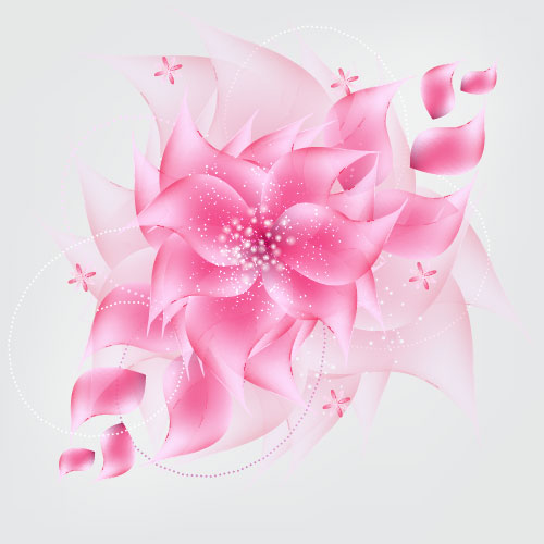 Vivid Shiny Floral vector background art 02 vivid shiny floral   