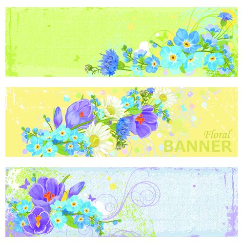 Garbage Floral banner vector garbage banner   