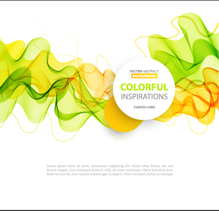 Colored curved lines abstract background vector 02 lines curved colored abstract   