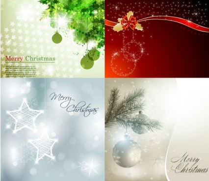 Set of beautiful christmas background vector christmas beautiful   