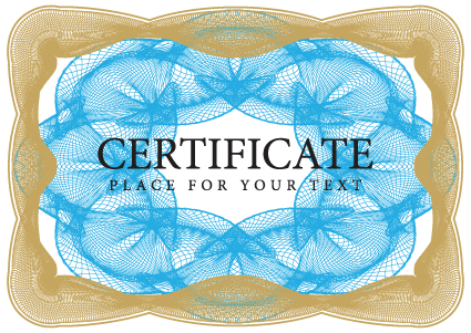 Cover template Gentle certificate vector 01 template gentle cover certificate   